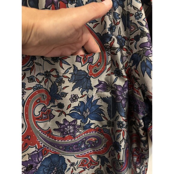 Reyn Spooner Shirt Mens Large Short Sleeve design Thai Silk colorful all over - Picture 4 of 9